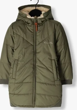 groene like flo gewatteerde jas ariana flo girls reversible hooded long jacket