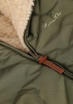 groene like flo gewatteerde jas ariana flo girls reversible hooded long jacket