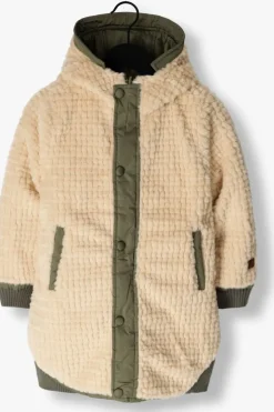 groene like flo gewatteerde jas ariana flo girls reversible hooded long jacket