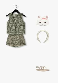 groene like flo korte broek florien higt waist short