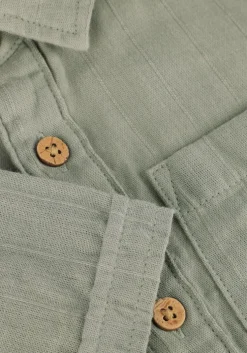 groene lil' atelier casual overhemd nmmfelix ss loose shirt lil