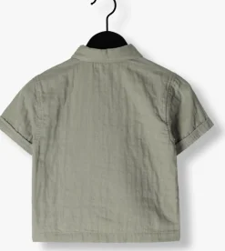 groene lil' atelier casual overhemd nmmfelix ss loose shirt lil