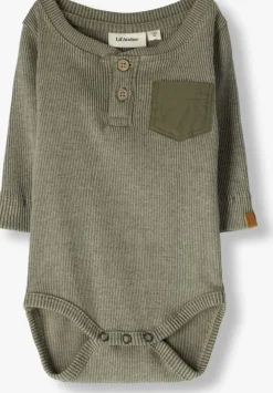 groene lil' atelier rompers nbmbarbar ls slim body lil