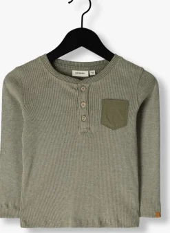 groene lil' atelier t-shirt nmmbarbar ls slim top lil