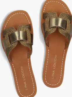 groene lina locchi slippers met koord slipper