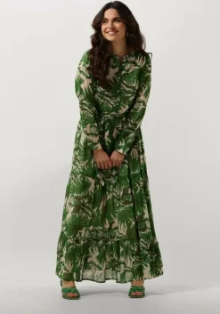 groene lollys laundry maxi jurk neell maxi dress ls