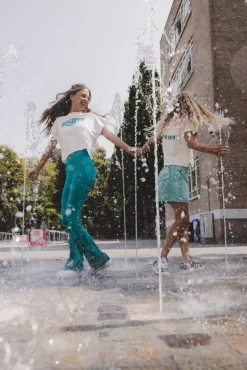 groene looxs 10sixteen flared broek 2511-5606