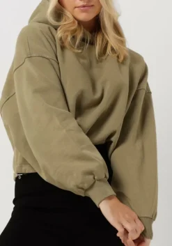 groene lune active trui nomi drawstring hoodie