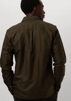 groene lyle & scott casual overhemd plain oxford shirt