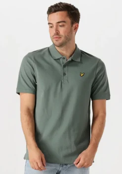 groene lyle & scott polo plain polo shirt