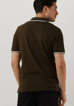 groene lyle & scott polo tipped polo shirt