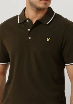 groene lyle & scott polo tipped polo shirt