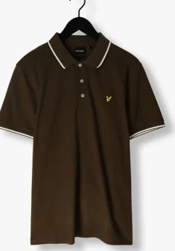 groene lyle & scott polo tipped polo shirt