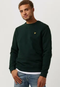 groene lyle & scott trui crew neck sweatshirt