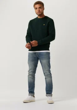 groene lyle & scott trui crew neck sweatshirt