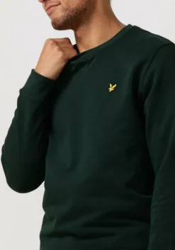 groene lyle & scott trui crew neck sweatshirt