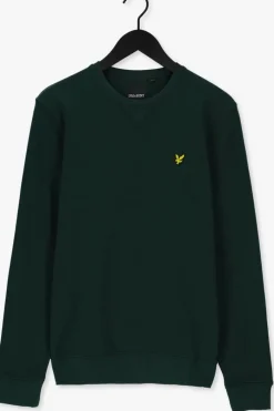 groene lyle & scott trui crew neck sweatshirt