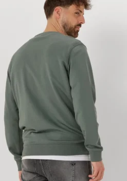 groene lyle & scott trui crew neck sweatshirt