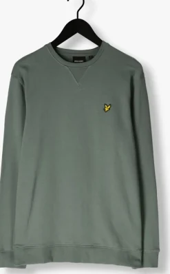 groene lyle & scott trui crew neck sweatshirt