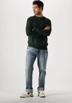 groene lyle & scott trui cotton merino crew neck jumper