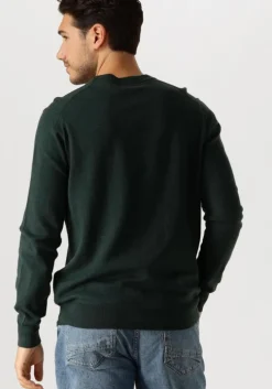 groene lyle & scott trui cotton merino crew neck jumper