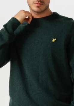 groene lyle & scott trui lambswool blend crew neck jumper