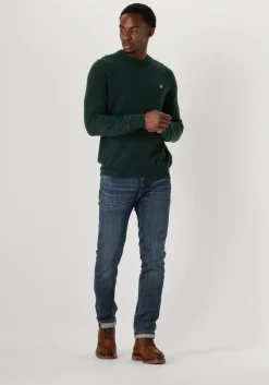 groene lyle & scott trui lambswool blend crew neck jumper