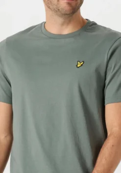 groene lyle & scott t-shirt plain t-shirt