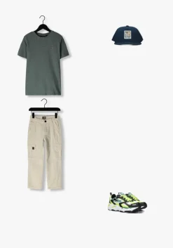 groene lyle & scott t-shirt linen polo shirt