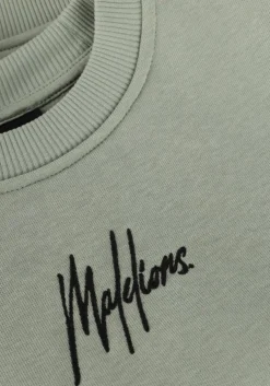 groene malelions sweater pocket sweater