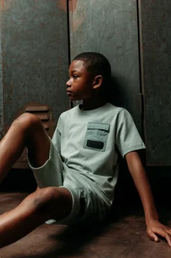 groene malelions t-shirt pocket t-shirt