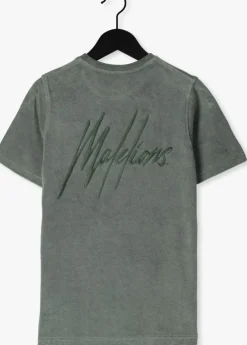 groene malelions t-shirt towelling t-shirt