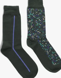 groene marcmarcs sokken jim cotton 2-pack