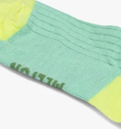 groene melton sokken block colour socks