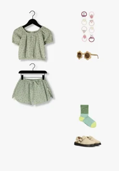 groene melton sokken block colour socks