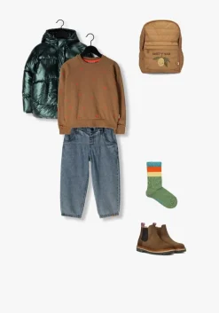 groene melton sokken wide stripes socks