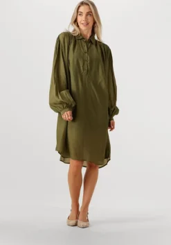 groene mes demoiselles maxi jurk felicia