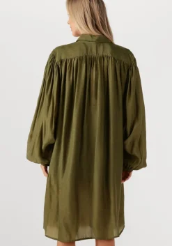 groene mes demoiselles maxi jurk felicia