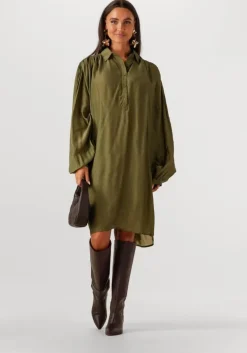 groene mes demoiselles maxi jurk felicia