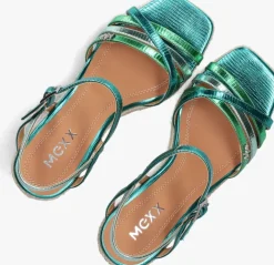 groene mexx sandalen met hak noemi pakina