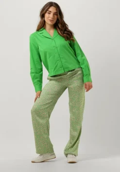 groene modström pantalon clarke print pants