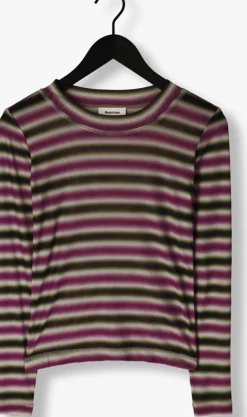 groene modström tops & t-shirts krewmd ls top