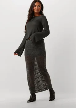 groene modström tops & t-shirts ivonnemd flared o-neck