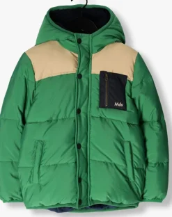 groene moodstreet gewatteerde jas winterjacket puffer joey