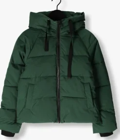 groene msch copenhagen gewatteerde jas mschpavinaria short jacket