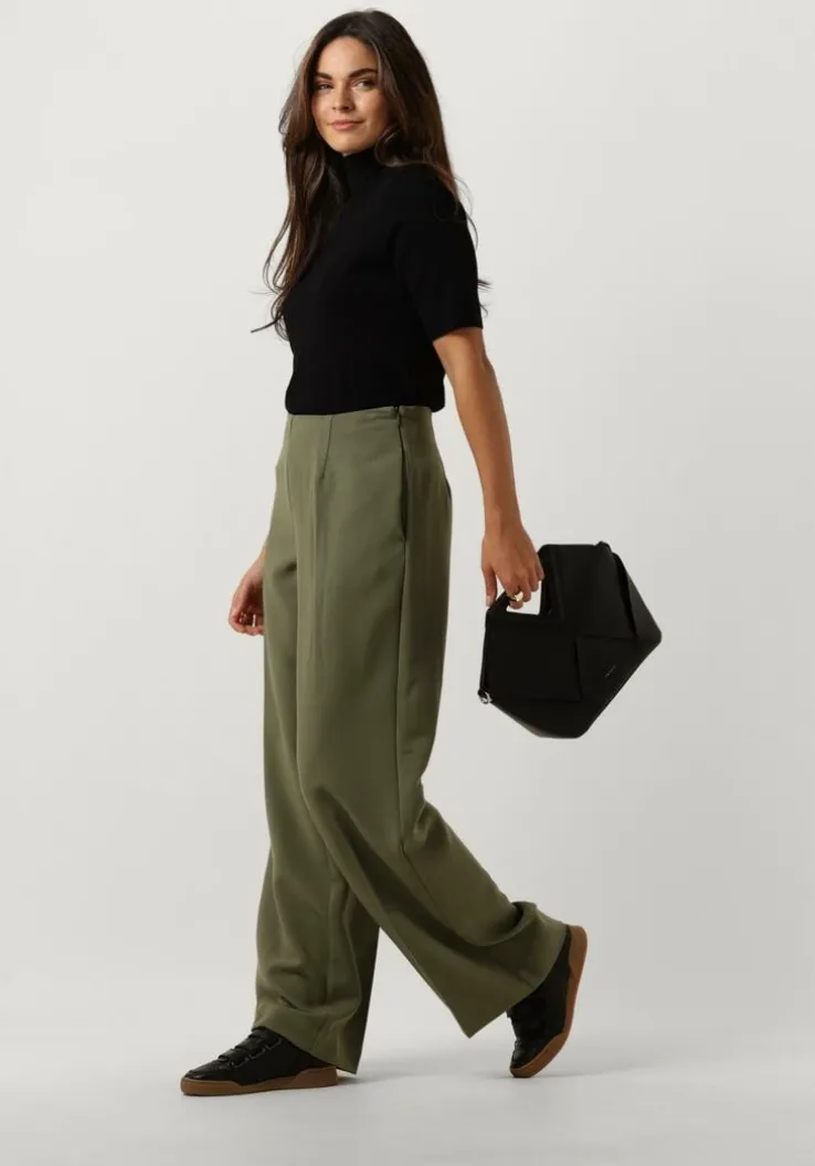 groene msch copenhagen wijde broek mschbarbine hw pants