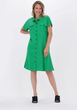 groene my essential wardrobe mini jurk kamma ss dress