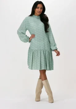 groene na-kd mini jurk frill detail mini dress