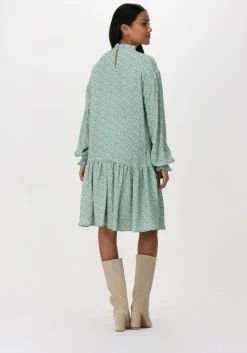 groene na-kd mini jurk frill detail mini dress