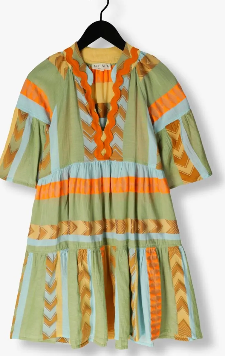 groene nema mini jurk bella